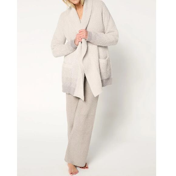 Barefoot Dreams Pearl Sandstone Cozychic Confetti Shawl Cardigan Size 1X - Picture 9 of 9